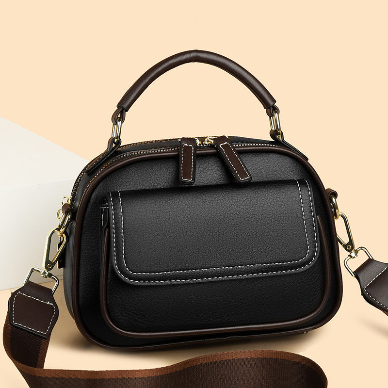 【🎊Нови продукти 30% отстъпка】👜Елегантна двупластова чанта през рамо с широка презрамка
