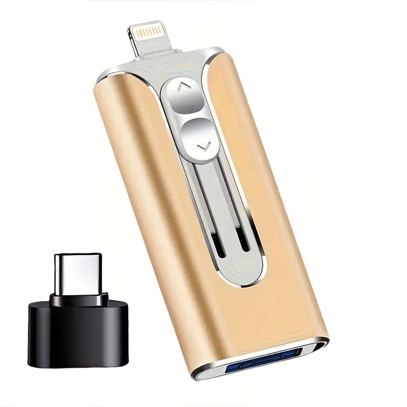 32~256GB Micro USB + 8-пинов + USB 3.0 4 в 1 U-диск за мобилен телефон, компютър