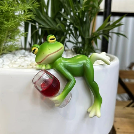 🔥 ГОРЕЩА РАЗПРОДАЖБА 🐸🍷 Висяща саксия за цветя – Жаба