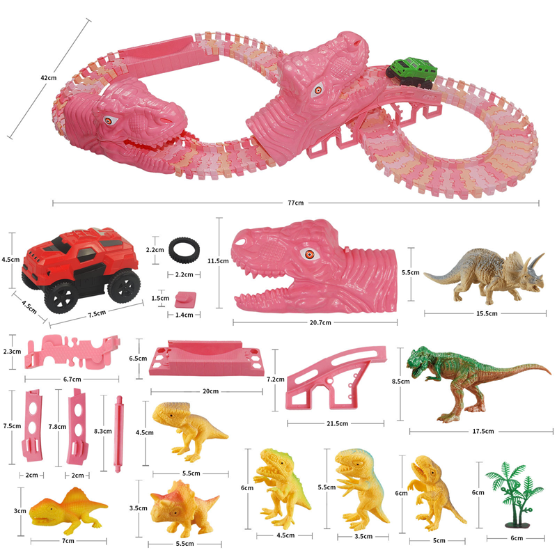 Dinosaurier elektrischer Eisenbahn