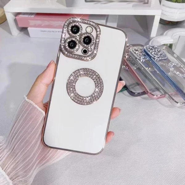 Bling Rhinestone Luxury Fashion Protective Transparent Case for iPhone