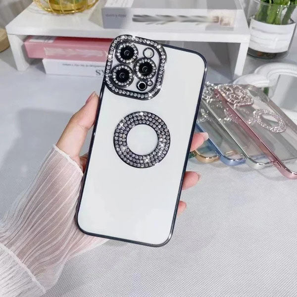 Bling Rhinestone Luxury Fashion Protective Transparent Case for iPhone