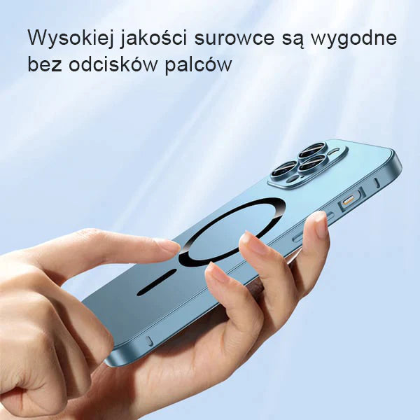 2 Ładowanie magnetyczne aluminiowe matowe etui do iPhone.