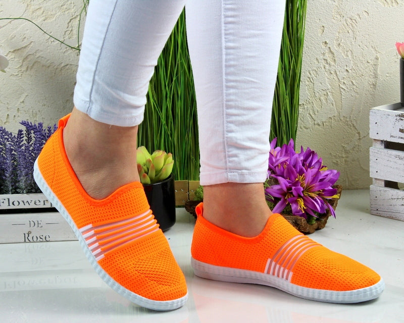 Buty Sportowe Trampki Tenisówki Damskie Orange