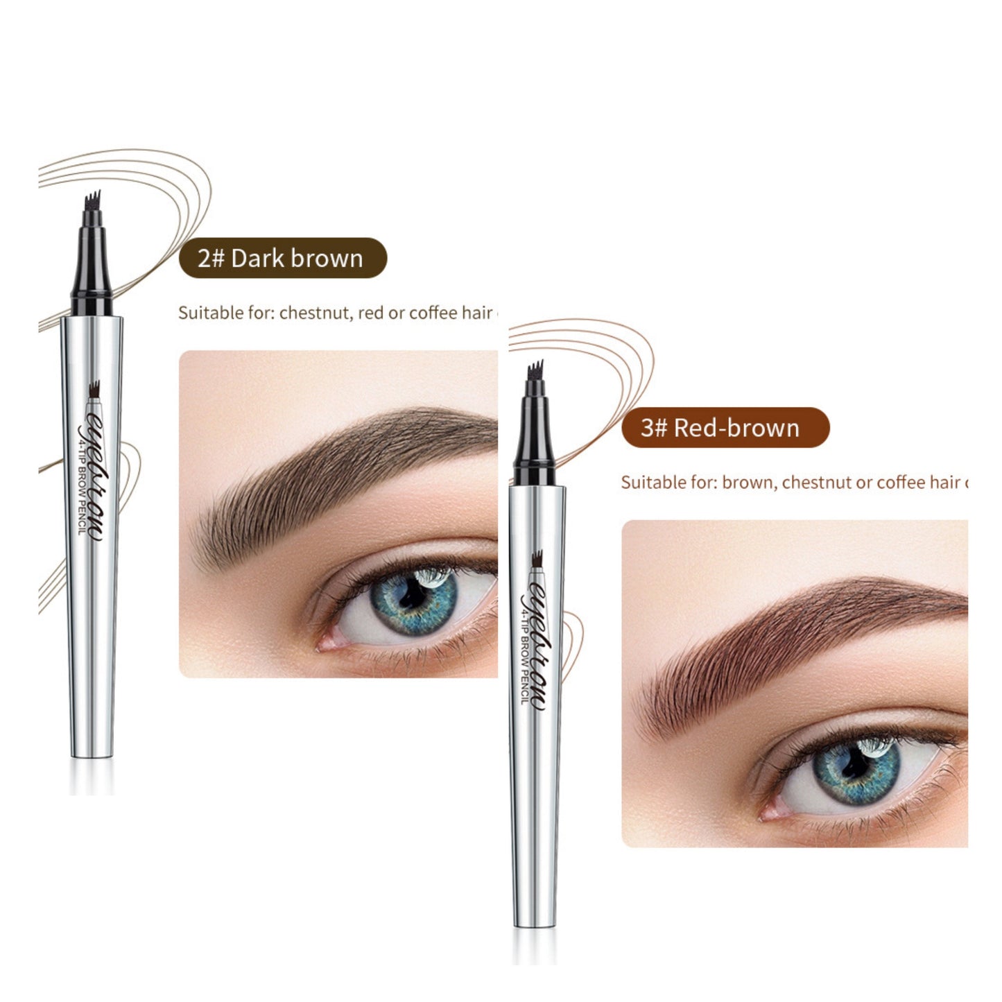 Wodoodporny pisak do brwi 3D Microblading (2 szt.)