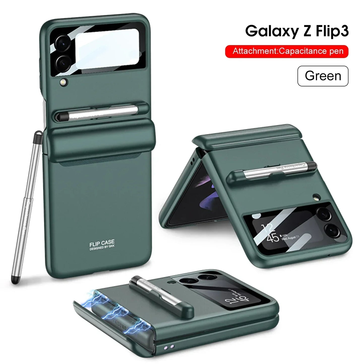 W pełni owinięta, odporna na wstrząsy plastikowa osłona do Samsung Galaxy Z flip cover 3 5G